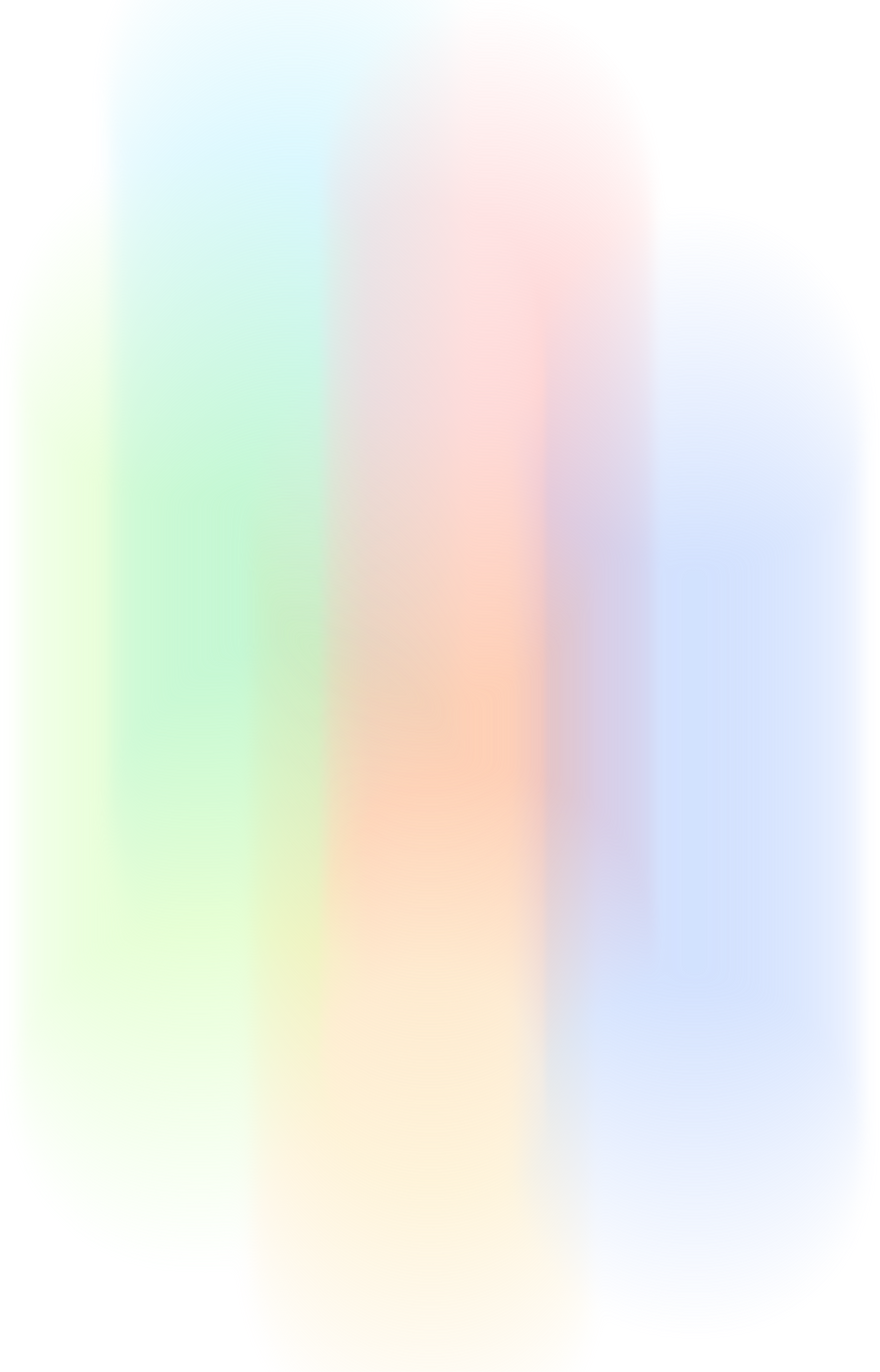 Northern lights abstract shape